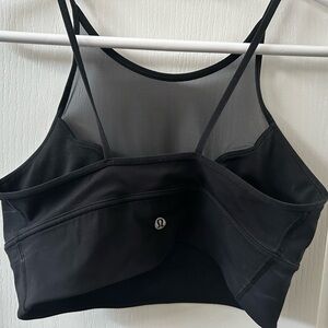 lululemon athletica Black Mesh Sports Bra